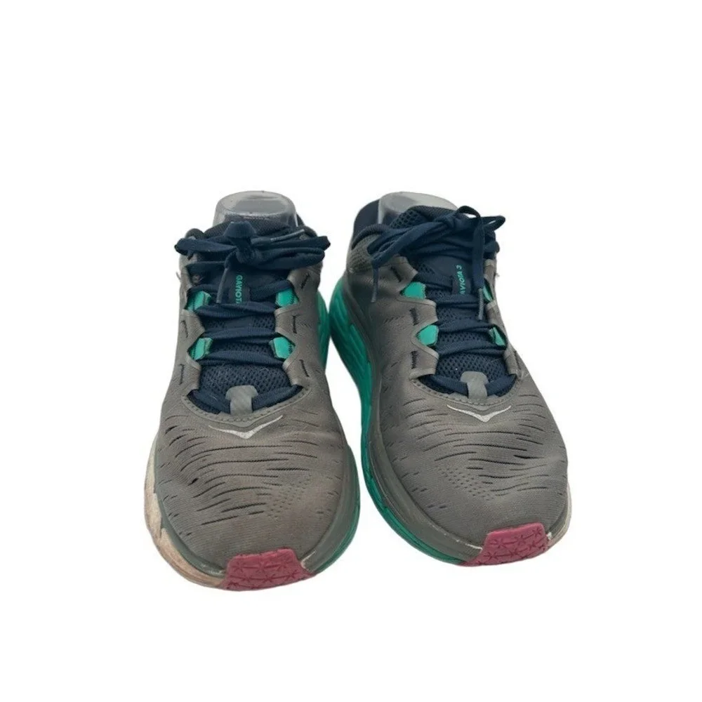 Hoka One One Gaviota 3 Running Shoes Women's Size 9 Grey Teal Pink